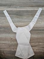 Witte plastron met voorsluiting maat M, Gebruikt, Dressuur, Ophalen of Verzenden, Dames