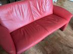 Leolux (Antipode) 2 + 2,5 zits banken (zachtrood), Huis en Inrichting, Ophalen, Gebruikt, 150 tot 200 cm, Rechte bank
