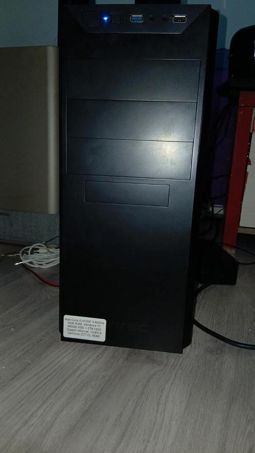 Game DDR4  PC - i3-9100F, 16GB RAM, 480GB SSD, 2TB HDD, Computers en Software, Desktop Pc's, Gebruikt, 3 tot 4 Ghz, HDD, SSD, Met videokaart