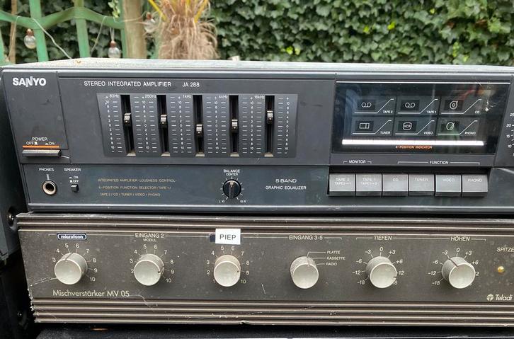 5 geluids installaties/ dvd - speler/ versterkers teab, Audio, Tv en Foto, Versterkers en Receivers, Zo goed als nieuw, Ophalen