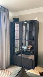 Woood Ronja vitrinekast XL, zwart metaal, 2 deurs Karwei, Huis en Inrichting, Kasten | Vitrinekasten, Ophalen, 50 tot 100 cm, Zo goed als nieuw