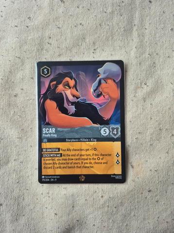 Lorcana: Scar - Finally King beschikbaar voor biedingen