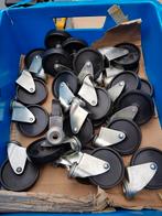 Partij van bok en 80 zwenkwielen ø 75mm met gat, Doe-het-zelf en Verbouw, Zwenkwielen, Ophalen of Verzenden, Nieuw