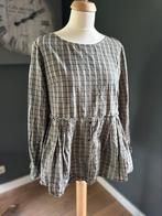 Ewa i Walla geruite blouse M, Kleding | Dames, Ophalen of Verzenden, Zo goed als nieuw, Beige