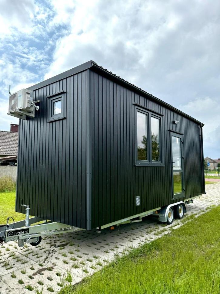 Nieuwe Tiny House met airconditioning – direct beschikbaar!, Huizen en Kamers, Recreatiewoningen te koop