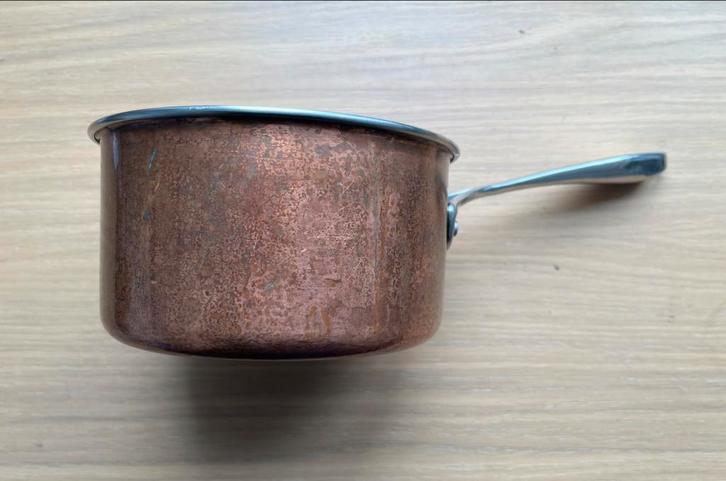 BK gastronomic steelpan 18cm koper, Huis en Inrichting, Keuken | Potten en Pannen, Gebruikt, Kookpan of Snelkookpan, Overige materialen