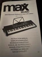 Max Music KB15 Keyboard met standaard - 61 toetsen - zgan, Muziek en Instrumenten, Keyboards, Met standaard, Ophalen, Overige merken