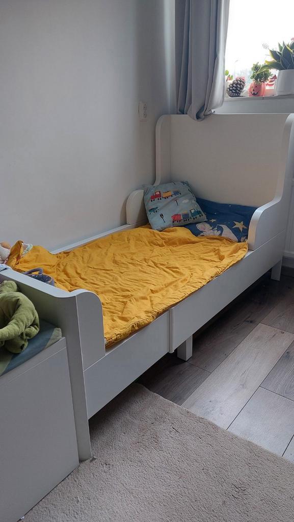 Ikea Busunge meegroei bed + matras peuterbedje kinderbed, Kinderen en Baby's, Kinderkamer | Bedden, Ophalen