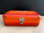 Vintage emaille oranje broodtrommel, Antiek en Kunst, Ophalen of Verzenden