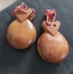 Twee Paar Vintage Houten Castagnetten., Ophalen of Verzenden, Gebruikt
