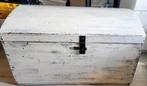 Leuke vitage houten kist met bolle deksel, Huis en Inrichting, Woonaccessoires | Kisten, Minder dan 50 cm, Minder dan 50 cm, Gebruikt