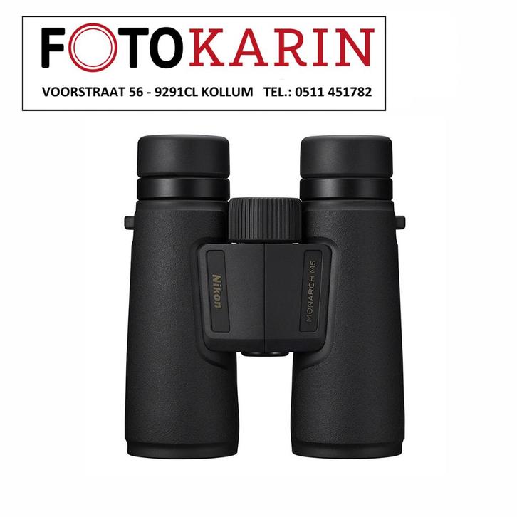 Nikon Monarch M5 10x42 | verrekijker | Foto Karin Kollum, Audio, Tv en Foto, Optische apparatuur | Verrekijkers, Nieuw, Dakkant (recht)