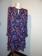 Marccain beeldschone jurk bloemen print ruches ZGAN 38, Maat 38/40 (M), Zo goed als nieuw, Knielengte, Marccain