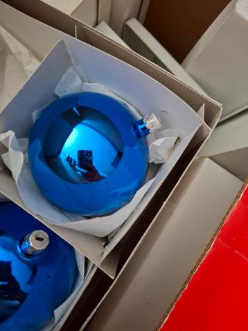 Blauwe kerst decoratie.  beschikbaar voor biedingen