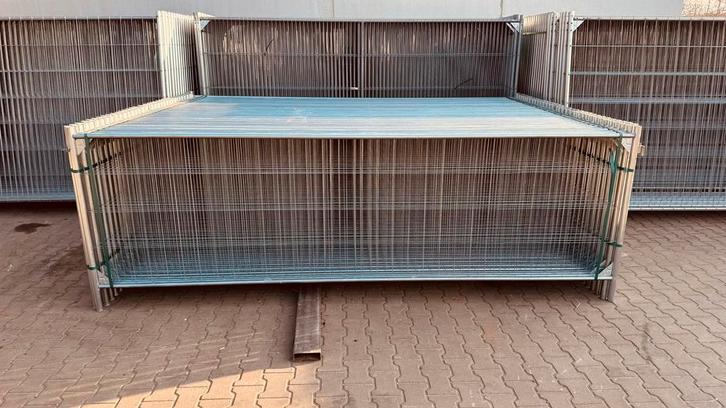 ✅Nieuwe lage Heras bouwhekken✅, Tuin en Terras, Tuinhekken en Hekwerk, Nieuw, Enkelstaafmat hekwerk, IJzer, Ophalen of Verzenden
