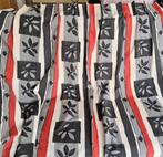 2 Gordijnen van 252 cm hoog en resp. 132 cm en 80 cm breed, 100 tot 150 cm, 200 cm of meer, Rood, Ophalen of Verzenden