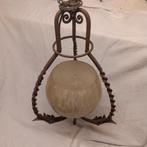 Vintage hanglamp, Huis en Inrichting, Lampen | Plafondlampen, Ophalen, Gebruikt, Glas