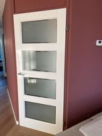 Opdekdeur wit, Ophalen, Gebruikt, Binnendeur, 200 tot 215 cm