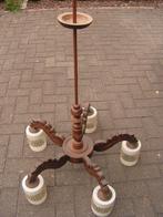 hanglamp antiek retro vintage, Ophalen, Gebruikt, Glas, 75 cm of meer