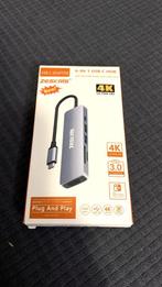 USB-C hub 6 in 1, Zeskris, Nieuw, Ophalen of Verzenden, USB-hub
