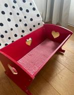 poppenbed hout + gratis poppenwagen, Ophalen of Verzenden, Zo goed als nieuw, Babypop