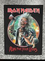 Backpatch/Embleem  van Iron Maiden " Run For Your Lives ", Nieuw, Ophalen of Verzenden, Backpatch/Embleem  van Iron Maiden " Run For Your Lives "