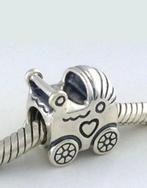 ZILVEREN PANDORA BEDEL VAN EEN KINDERWAGEN, Sieraden, Tassen en Uiterlijk, Bedels, Ophalen of Verzenden, Zo goed als nieuw, Zilver