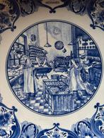 Delfts blauw bord Wessanen Schoonhoven, Antiek en Kunst, Ophalen