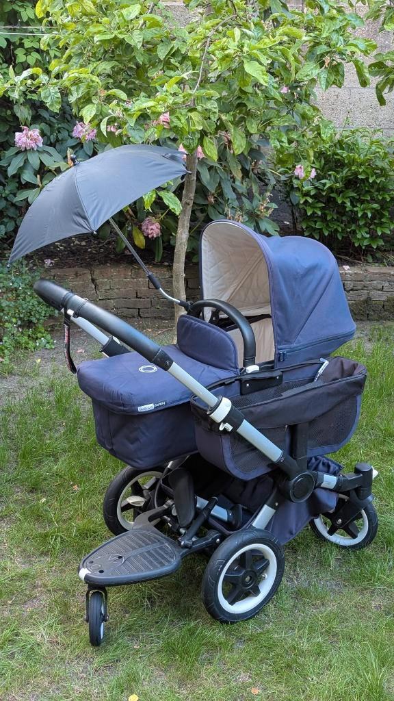 Bugaboo donkey 2 mono/duo, Kinderen en Baby's, Kinderwagens en Combinaties, Gebruikt, Combiwagen, Bugaboo, Duowagen, Luchtbanden