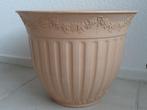 3x bloempot Ypma terra line, voor binnen 35 cm, hoogte 28, Tuin en Terras, Bloempotten, 25 tot 40 cm, Kunststof, Gebruikt, Rond