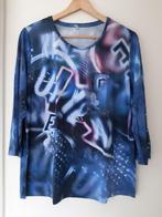 Blauw shirt met print - Rabe - maat 46/48, Rabe, Blauw, Maat 46/48 (XL) of groter, Ophalen of Verzenden