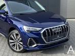 Audi Q3 45 TFSI e S-line|Sonos|led|camera|stoelverwarming, Auto's, Audi, Gebruikt, Parkeersensor, Blauw, Plug-in hybride