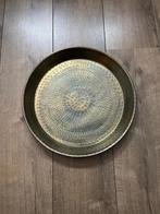 Dienblad kaarsenplateau goud Ø37, Huis en Inrichting, Woonaccessoires | Dienbladen, Ophalen of Verzenden, Rond, Metaal