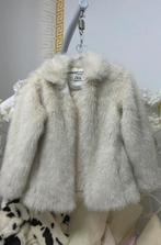 Witte bont jas meisjes, Kinderen en Baby's, Kinderkleding | Maat 152, Ophalen of Verzenden, Zo goed als nieuw, Meisje, Jas