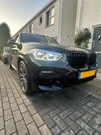 BMW X3 xDrive 30e M-Sport BlackEdition  PANO | H&K | BTW-aut, Auto's, BMW, Automaat, USB, Zwart, Leder