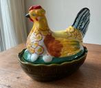 Keramiek 2 delige set ‘kip’ SISSY BOY, Ophalen of Verzenden, Zo goed als nieuw, Rond, Porselein of Keramiek