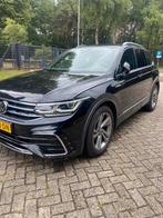 Volkswagen Tiguan 1.5 TSI 150pk DSG 2021 Zwart R-Line, 1441 kg, 4 cilinders, Leder en Stof, Zwart