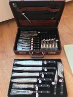 Rosenbaum solingen bestek/messen set met koffer, Huis en Inrichting, Ophalen of Verzenden, Zo goed als nieuw, Rvs of Chroom