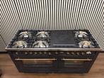 Luxe Boretti 7 pits met coupe de feu antraciet/messing 150cm, Fornello Esperta, Ophalen of Verzenden, Zo goed als nieuw, Energieklasse A of zuiniger