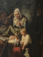 Groot oud schilderij, Antiek en Kunst, Ophalen