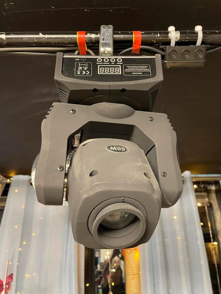 60W LED Movinghead - Perfect voor DJ's!, Muziek en Instrumenten, Licht en Laser, Zo goed als nieuw, Licht, Geluidgestuurd, Kleur