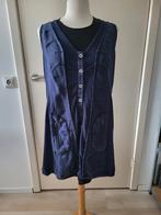 Stoer Linnen Gilet - Maat 42 - Donkerblauw, Blauw, Maat 42/44 (L), Ophalen of Verzenden, Zo goed als nieuw