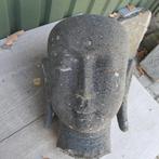 Stenen Buddha hoofd gehakt lavasteen WS6 Boeddha winterhard, Huis en Inrichting, De vries antiek, Ophalen of Verzenden, De vries antiek