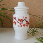 Grote opaline pot met kersenbloesem, Huis en Inrichting, Keuken | Potten en Pannen, Ophalen of Verzenden, Zo goed als nieuw, Glas