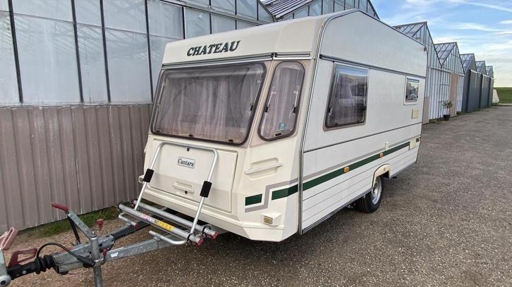 Chateau Cantara 395 met mover en voortent, Caravans en Kamperen, Caravans, Bedrijf, tot en met 2, 750 - 1000 kg, Rondzit, Chateau