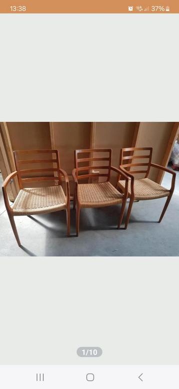 3 prachtige Niels otto muller vintage stoelen  beschikbaar voor biedingen