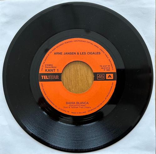 Arne Jansen & Les Cigales (Telstar)., Cd's en Dvd's, Vinyl Singles, Gebruikt, Single, Nederlandstalig, 7 inch, Verzenden
