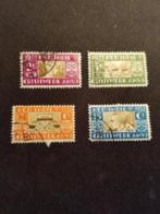 @@ Ned-Indie 182-185 gestempeld @@, Postzegels en Munten, Postzegels | Nederlands-Indië en Nieuw-Guinea, Ophalen of Verzenden