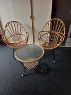Vintage rotan setje., Antiek en Kunst, Ophalen