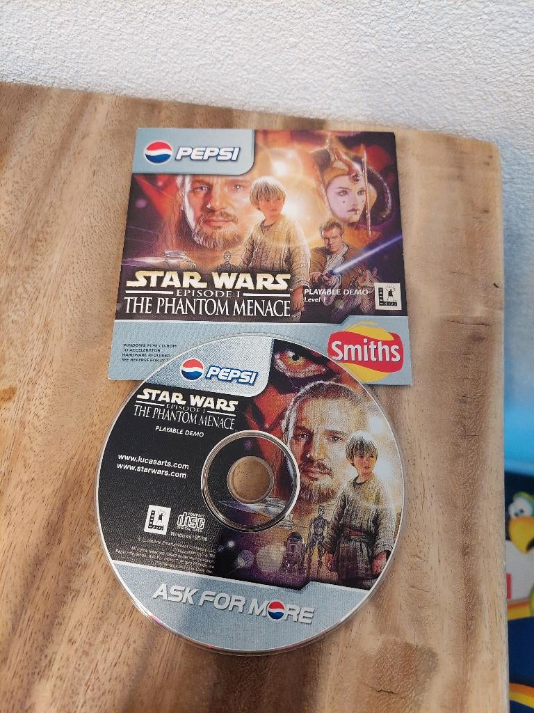 Smiths / Pepsi Star Wars the Phantom Menace demo, Verzamelen, Star Wars, Gebruikt, Actiefiguurtje, Ophalen of Verzenden